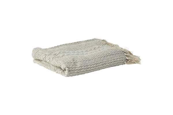 Plaid M/frynser 130x170cm - Grey 3 Plaid M/frynser 130x170cm - Grey