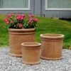 Terracotta Krukke, Rund 2 Terracotta Krukke, Rund -Planter Salgsbutik 16244