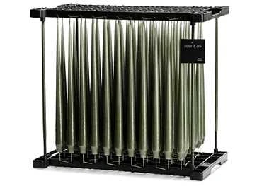 Stagelys Olivengrøn 32 Cm 3 Stagelys Olivengrøn 32 Cm