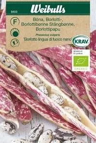 Bønne, Borlotti, økologisk 3 Bønne, Borlotti, økologisk