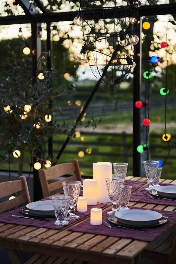 Sirius Lucas Lyskæde Sort/hvid 3 Sirius Lucas Lyskæde Sort/hvid